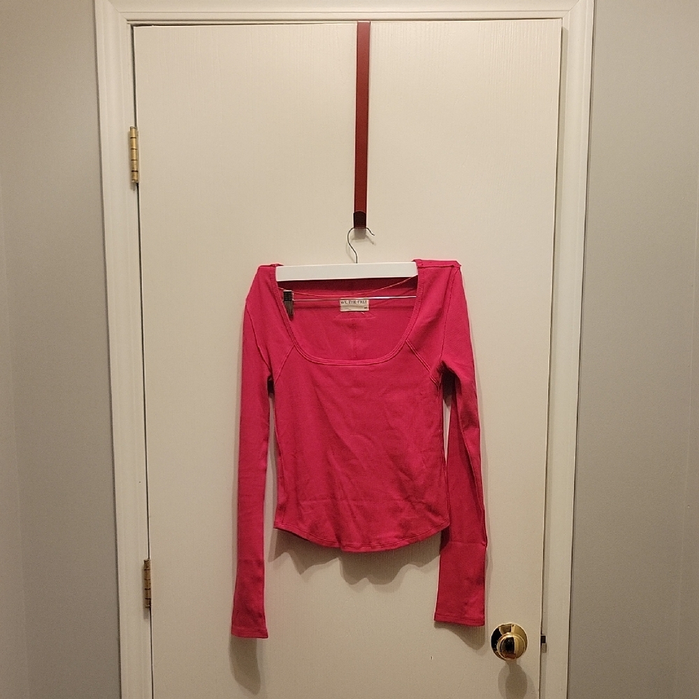We The Free Pink Long Sleeve Top